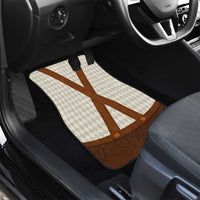 Traditional German Costume - Lederhosen Car Mats Old Vintage Bavarian Pattern - Wonder Print Shop