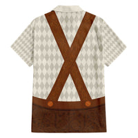 Traditional German Costume - Lederhosen Family Matching Off The Shoulder Long Sleeve Dress and Hawaiian Shirt Old Vintage Bavarian Pattern