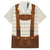 Traditional German Costume - Lederhosen Family Matching Summer Maxi Dress and Hawaiian Shirt Old Vintage Bavarian Pattern - Wonder Print Shop
