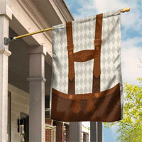 Traditional German Costume - Lederhosen Garden Flag Old Vintage Bavarian Pattern - Wonder Print Shop