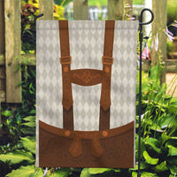 Traditional German Costume - Lederhosen Garden Flag Old Vintage Bavarian Pattern - Wonder Print Shop