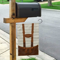 Traditional German Costume - Lederhosen Garden Flag Old Vintage Bavarian Pattern - Wonder Print Shop