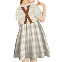Traditional German Costume - Lederhosen Kid Short Sleeve Dress Old Vintage Bavarian Pattern - Wonder Print Shop