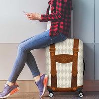 Traditional German Costume - Lederhosen Luggage Cover Old Vintage Bavarian Pattern - Wonder Print Shop