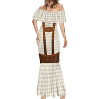 Traditional German Costume - Lederhosen Mermaid Dress Old Vintage Bavarian Pattern - Wonder Print Shop