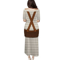 Traditional German Costume - Lederhosen Puletasi Old Vintage Bavarian Pattern - Wonder Print Shop