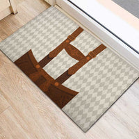 Traditional German Costume - Lederhosen Rubber Doormat Old Vintage Bavarian Pattern - Wonder Print Shop