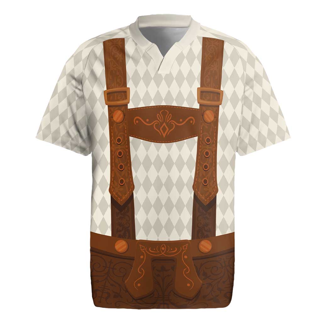 Traditional German Costume - Lederhosen Rugby Jersey Old Vintage Bavarian Pattern - Wonder Print Shop