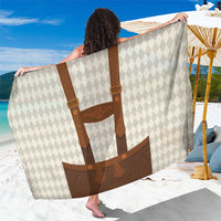 Traditional German Costume - Lederhosen Sarong Old Vintage Bavarian Pattern - Wonder Print Shop