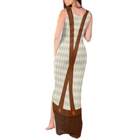 Traditional German Costume - Lederhosen Tank Maxi Dress Old Vintage Bavarian Pattern - Wonder Print Shop
