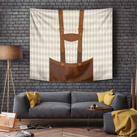 Traditional German Costume - Lederhosen Tapestry Old Vintage Bavarian Pattern - Wonder Print Shop