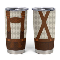 Traditional German Costume - Lederhosen Tumbler Cup Old Vintage Bavarian Pattern - Wonder Print Shop