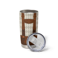 Traditional German Costume - Lederhosen Tumbler Cup Old Vintage Bavarian Pattern - Wonder Print Shop