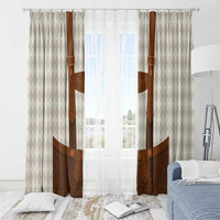 Traditional German Costume - Lederhosen Window Curtain Old Vintage Bavarian Pattern - Wonder Print Shop