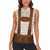 Traditional German Costume - Lederhosen Women Sleeveless Polo Shirt Old Vintage Bavarian Pattern - Wonder Print Shop