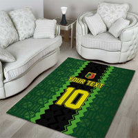 Custom Mali Football Area Rug Les Aigles-Green Gold and Red