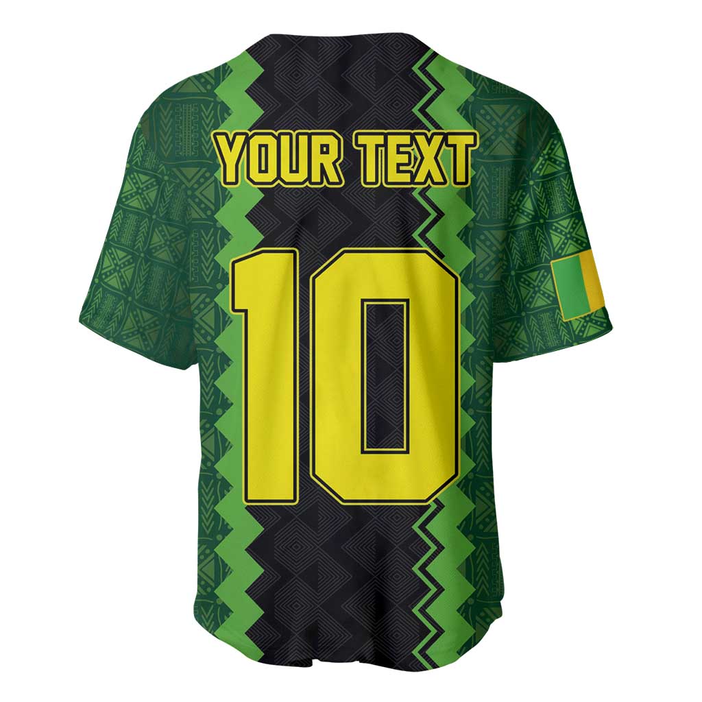 Custom Mali Football Baseball Jersey Les Aigles-Green Gold and Red