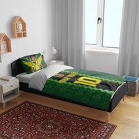 Custom Mali Football Bedding Set Les Aigles-Green Gold and Red