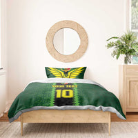 Custom Mali Football Bedding Set Les Aigles-Green Gold and Red