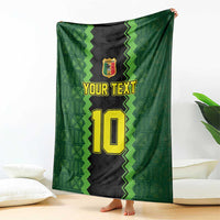 Custom Mali Football Blanket Les Aigles-Green Gold and Red