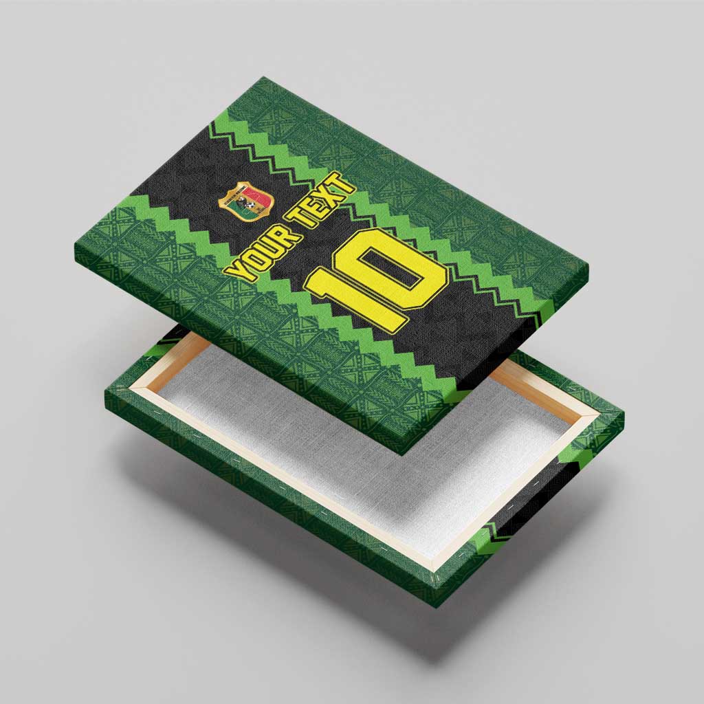 Custom Mali Football Canvas Wall Art Les Aigles-Green Gold and Red