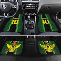 Custom Mali Football Car Mats Les Aigles-Green Gold and Red