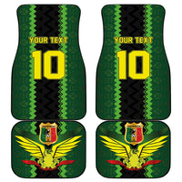 Custom Mali Football Car Mats Les Aigles-Green Gold and Red