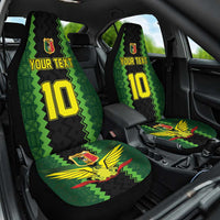 Custom Mali Football Car Seat Cover Les Aigles-Green Gold and Red