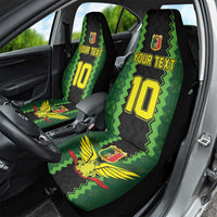Custom Mali Football Car Seat Cover Les Aigles-Green Gold and Red