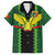 Custom Mali Football Family Matching Long Sleeve Bodycon Dress and Hawaiian Shirt Les Aigles-Green Gold and Red
