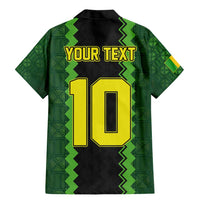 Custom Mali Football Family Matching Mermaid Dress and Hawaiian Shirt Les Aigles-Green Gold and Red