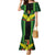 Custom Mali Football Family Matching Mermaid Dress and Hawaiian Shirt Les Aigles-Green Gold and Red