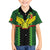 Custom Mali Football Family Matching Off The Shoulder Long Sleeve Dress and Hawaiian Shirt Les Aigles-Green Gold and Red