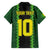 Custom Mali Football Family Matching Off Shoulder Maxi Dress and Hawaiian Shirt Les Aigles-Green Gold and Red
