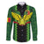 Custom Mali Football Family Matching Off Shoulder Maxi Dress and Hawaiian Shirt Les Aigles-Green Gold and Red