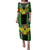 Custom Mali Football Family Matching Puletasi and Hawaiian Shirt Les Aigles-Green Gold and Red