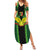 Custom Mali Football Family Matching Summer Maxi Dress and Hawaiian Shirt Les Aigles-Green Gold and Red