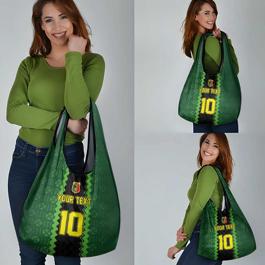 Custom Mali Football Grocery Bag Les Aigles-Green Gold and Red