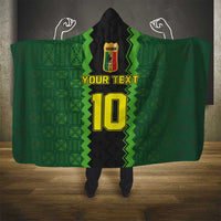 Custom Mali Football Hooded Blanket Les Aigles-Green Gold and Red