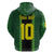 Custom Mali Football Hoodie Les Aigles-Green Gold and Red