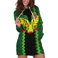 Custom Mali Football Hoodie Dress Les Aigles-Green Gold and Red