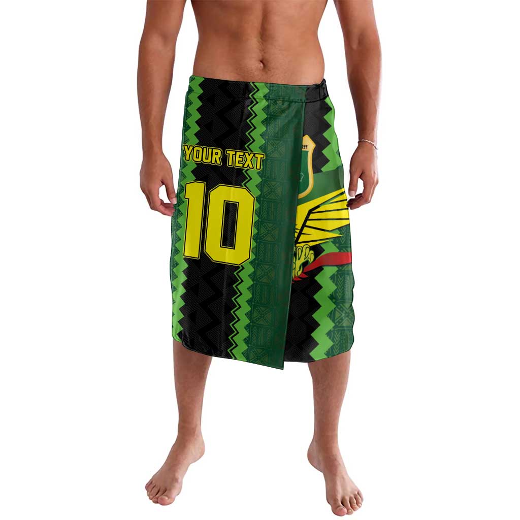 Custom Mali Football Lavalava Les Aigles-Green Gold and Red