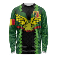 Custom Mali Football Long Sleeve Shirt Les Aigles-Green Gold and Red