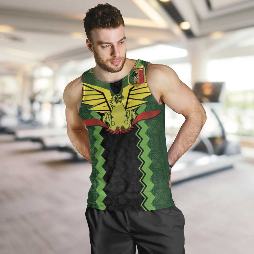 Custom Mali Football Men Tank Top Les Aigles-Green Gold and Red