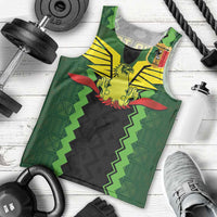 Custom Mali Football Men Tank Top Les Aigles-Green Gold and Red