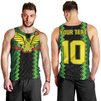 Custom Mali Football Men Tank Top Les Aigles-Green Gold and Red