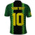 Custom Mali Football Polo Shirt Les Aigles-Green Gold and Red