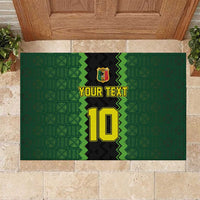 Custom Mali Football Rubber Doormat Les Aigles-Green Gold and Red