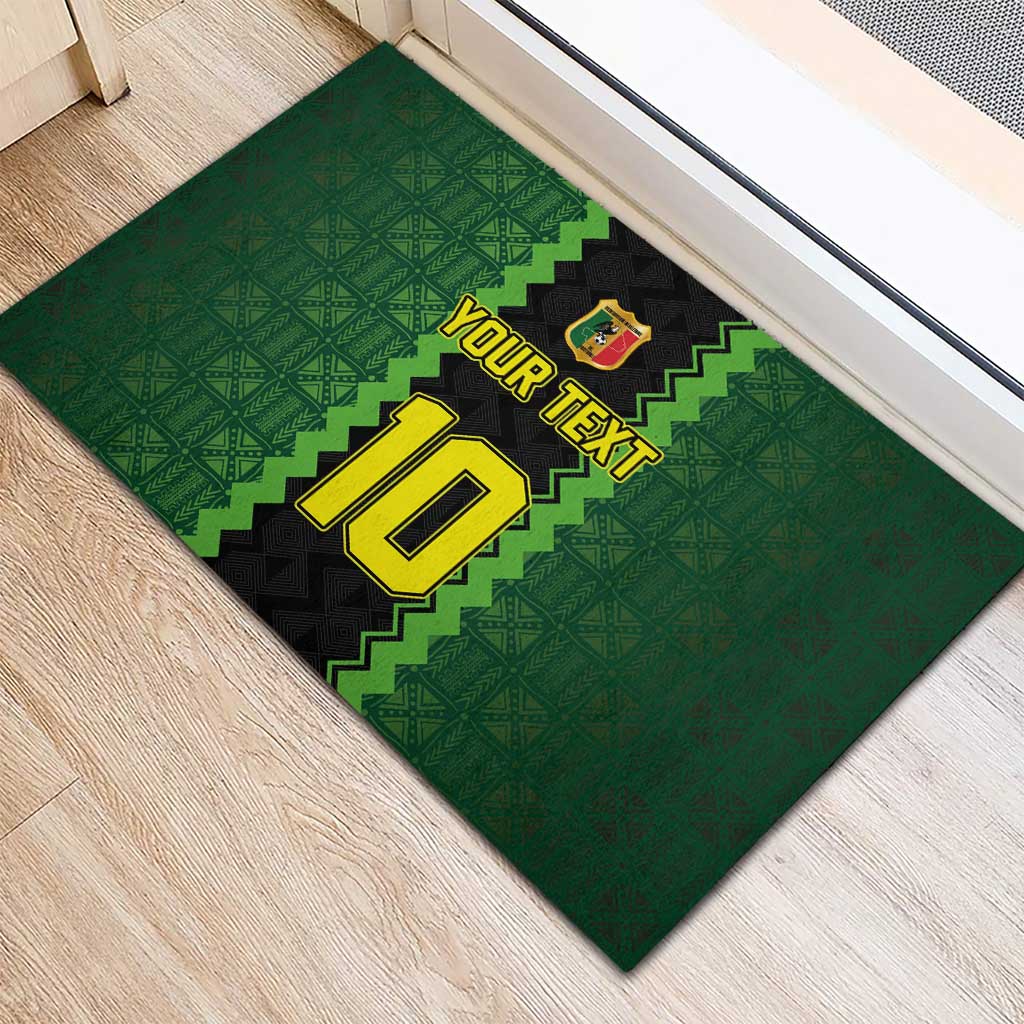 Custom Mali Football Rubber Doormat Les Aigles-Green Gold and Red