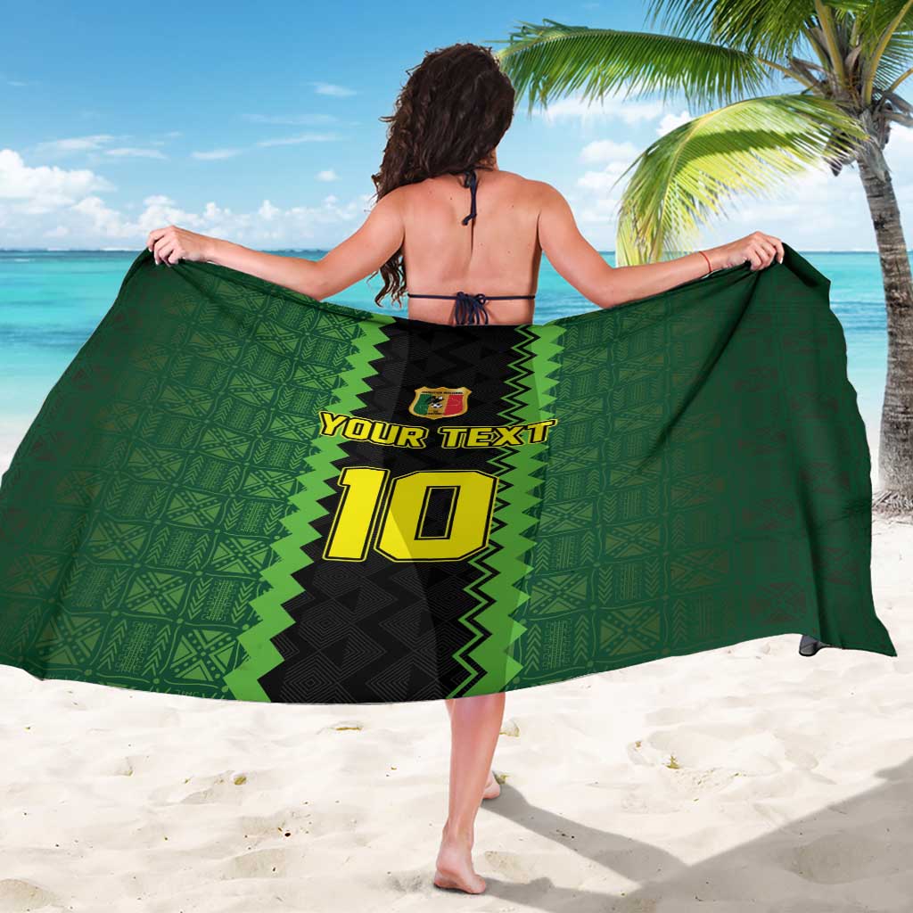 Custom Mali Football Sarong Les Aigles-Green Gold and Red